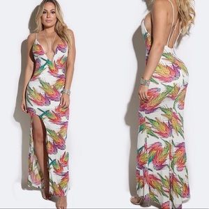 Multicolored maxi dress